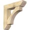 Ekena Millwork Westlake Slat Rough Sawn Bracket w/ Offset Brace, Douglas Fir, 8"W x 32"D x 32"H BKT0806X32X32WTL06RDF - alternate 1